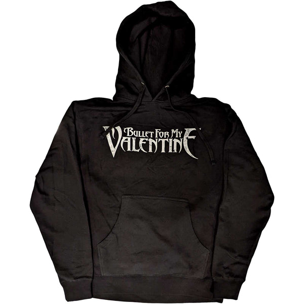 Bullet For My Valentine Unisex Pullover Hoodie: Logo & Raven (Back Print)