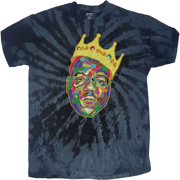 Biggie Smalls | Official Band T-Shirt | Crown (Dip-Dye)