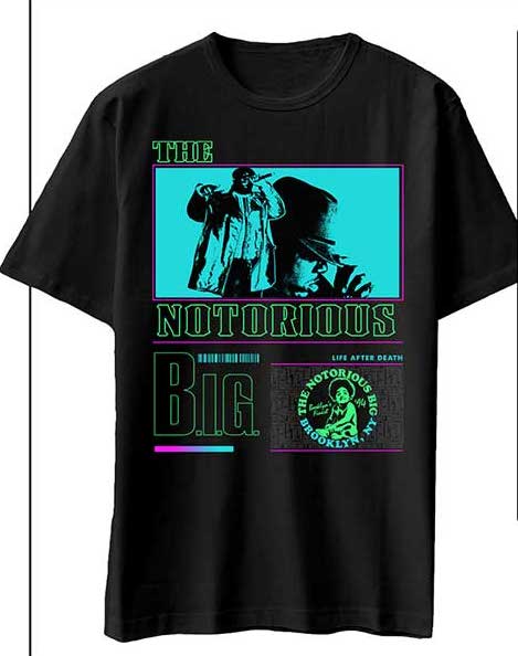 Biggie Smalls | Official Band T-Shirt | Life After Death Neon