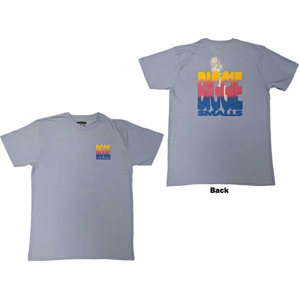 Biggie Smalls | Official Band T-Shirt | Halftone Biggie (Back Print)