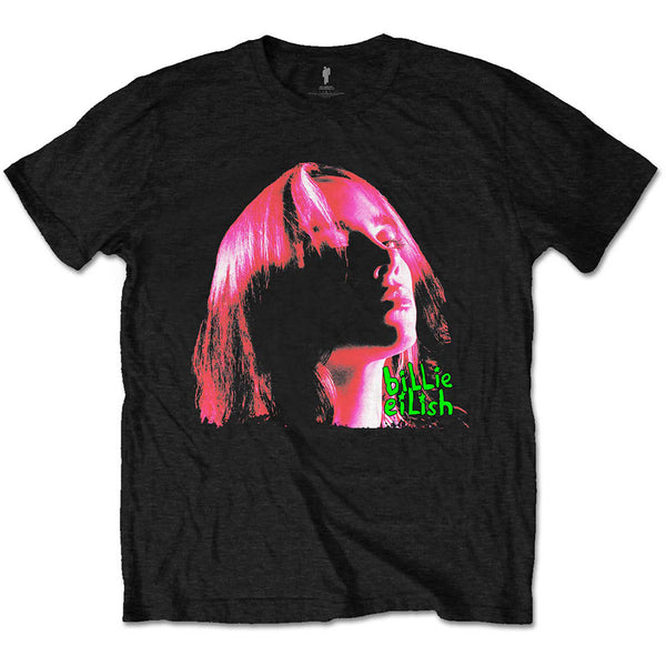 Billie Eilish | Official Band T-Shirt | Neon Shadow Pink