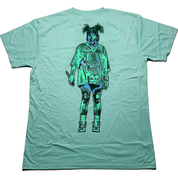 Billie Eilish | Official Band T-Shirt | Neon Logo Billie (Back Print)
