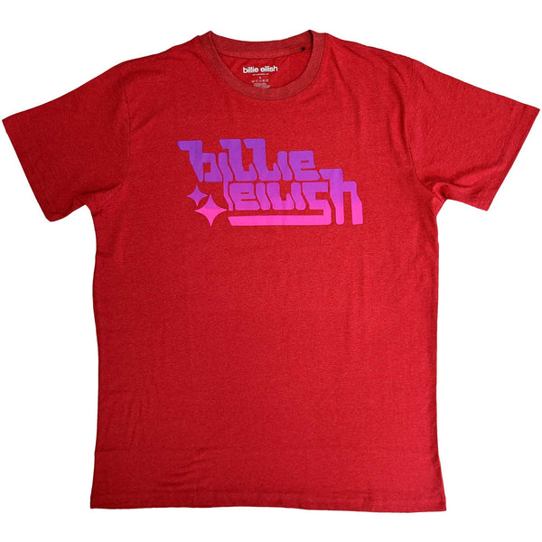 Billie Eilish Unisex Ringer T-Shirt: Purple Logo