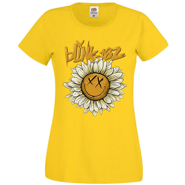 Blink-182 | Official Ladies Band T-Shirt | Sunflower