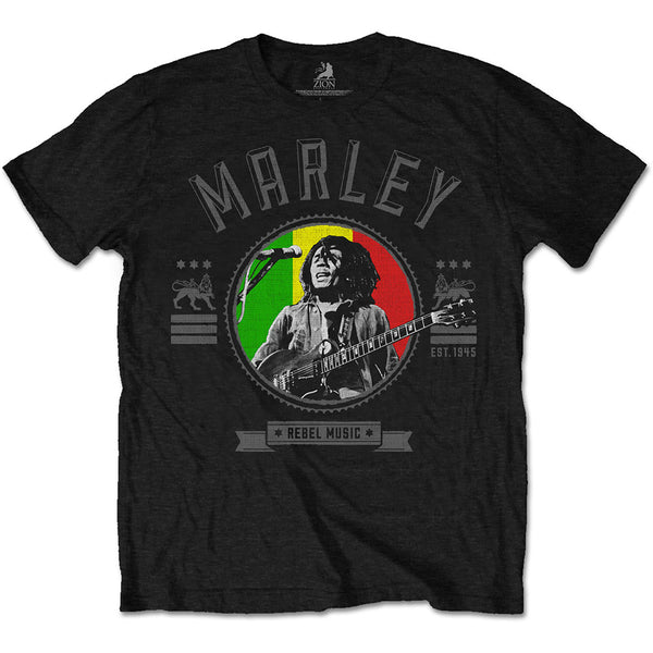 Bob Marley | Official Band T-Shirt | Rebel Music Seal
