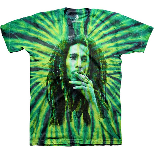 Bob Marley | Official T-Shirt | Tie-Dye Smoke