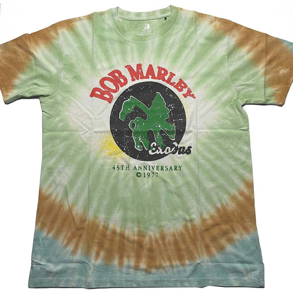 Bob Marley | Official Band T-Shirt | 45th Anniversary (Dye-Wash)