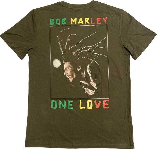 Bob Marley | Official Band T-Shirt | One Love Dreads (Back Print)