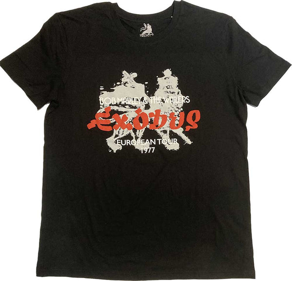 Bob Marley | Official Band T-Shirt | Exodus European Tour '77 (Hi-Build)