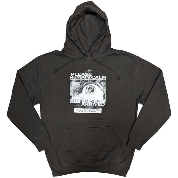 Bring Me The Horizon | Official Band Hoodie | Remain Calm FP Grey