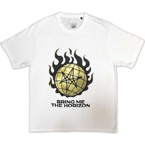 Bring Me The Horizon | Official Band T-Shirt | Globe Yellow