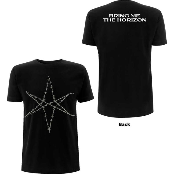 Bring Me The Horizon | Official Band T-Shirt | Barbed Wire (Back Print)