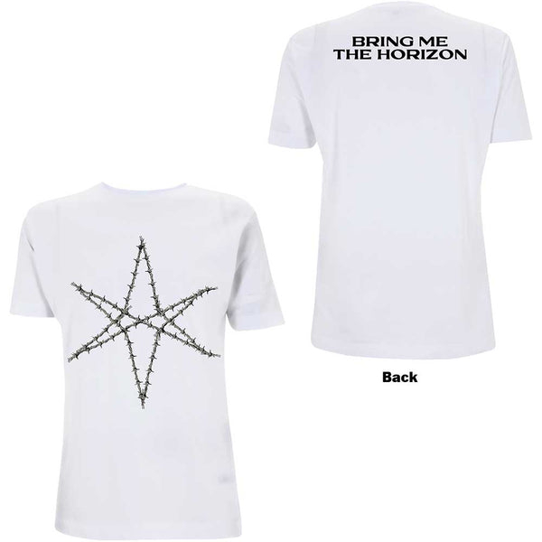 Bring Me The Horizon | Official Band T-Shirt | Barbed Wire (Back Print)