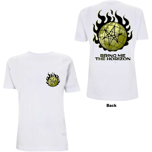 Bring Me The Horizon | Official Band T-Shirt | Globe (Back Print)