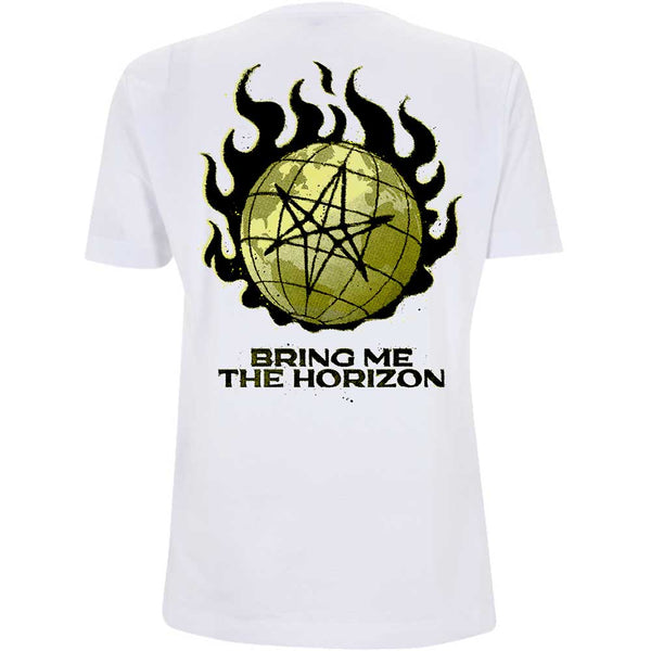 Bring Me The Horizon | Official Band T-Shirt | Globe (Back Print)