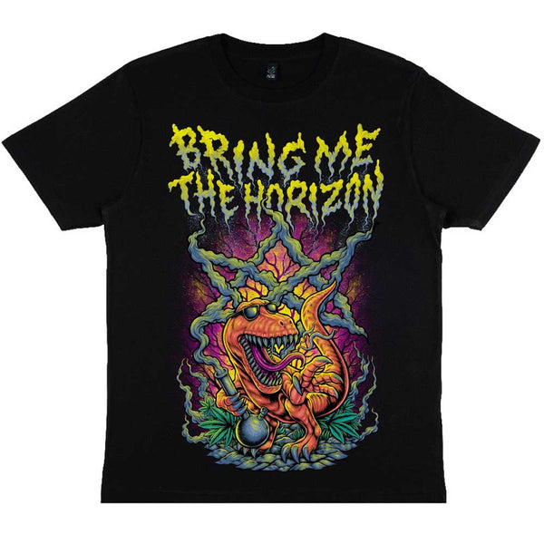 Bring Me The Horizon Unisex T-Shirt: Smoking Dinosaur