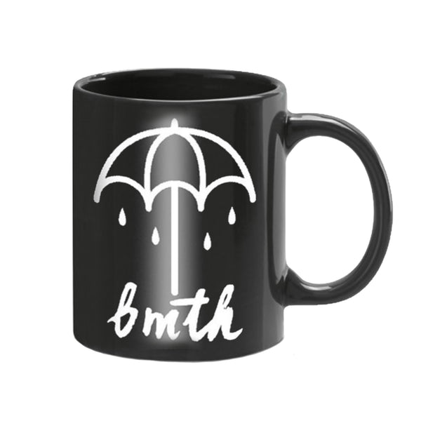 Bring Me The Horizon gift set with boxed Coffee Mug, Drink Coaster, Drawstring Bag and 5 x button badges