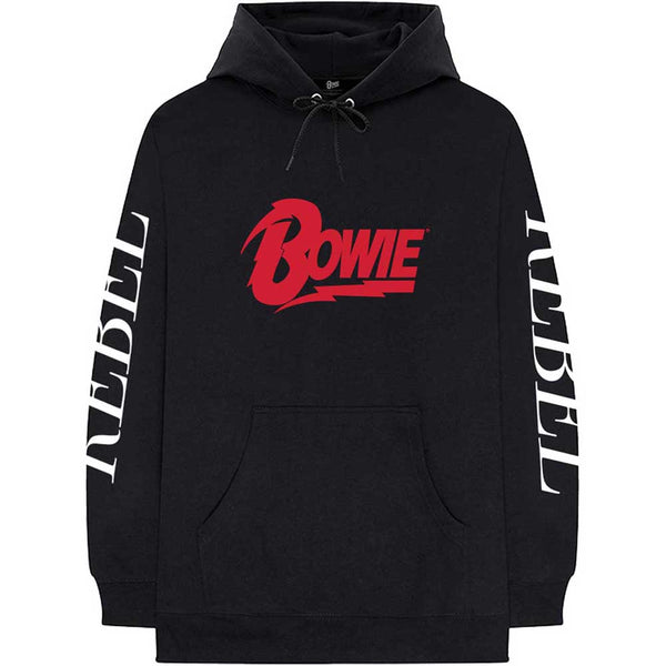 David Bowie Unisex Pullover Hoodie: Rebel Rebel