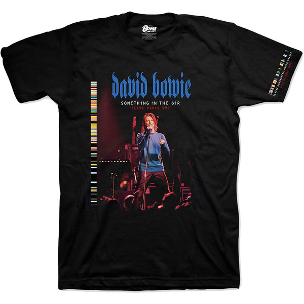 David Bowie | Official Band T-Shirt | Live In Paris (Arm Print)