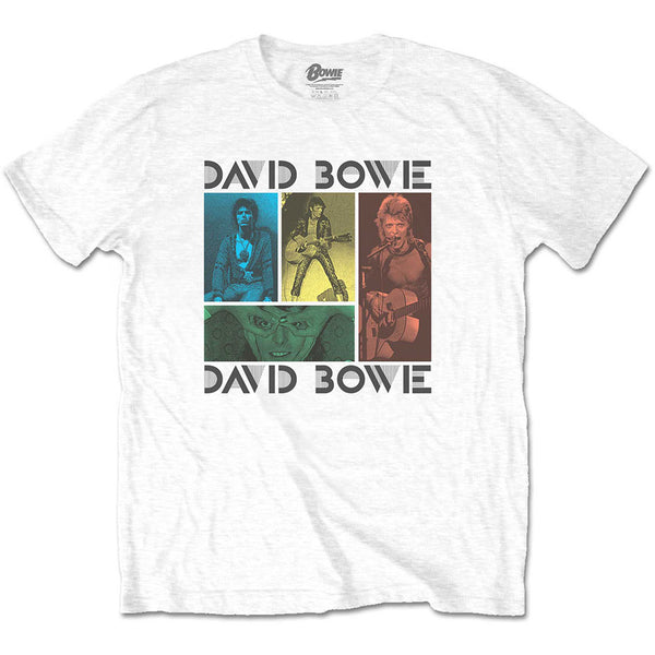 David Bowie | Official Band T-Shirt | Mick Rock Photo Collage