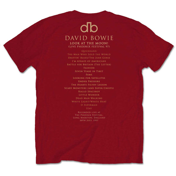 David Bowie | Official Band T-Shirt | Pheonix Festival (Back Print)