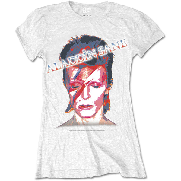 David Bowie Ladies Premium T-Shirt: Aladdin Sane