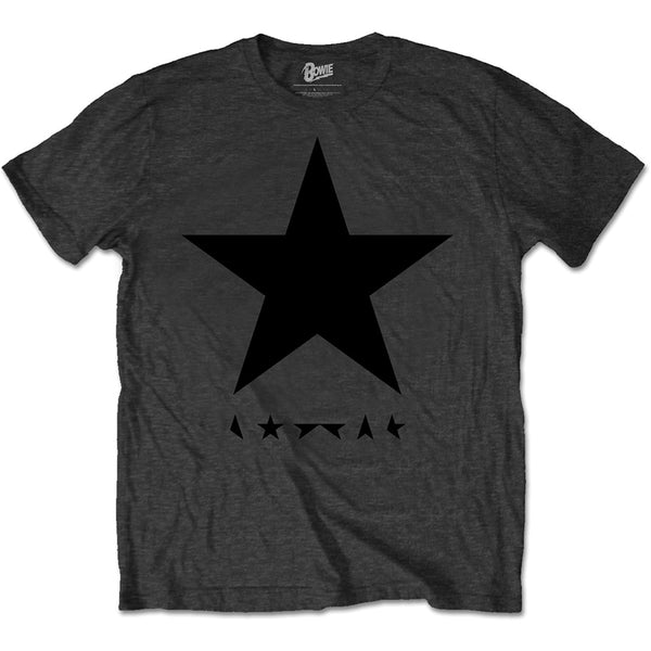 David Bowie Unisex Premium T-Shirt: Blackstar (on Grey)