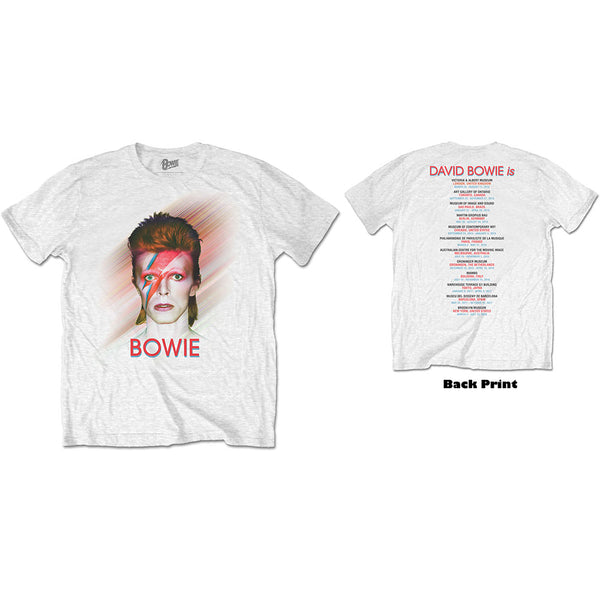 David Bowie | Official Band T-Shirt | Bowie Is (Back Print)