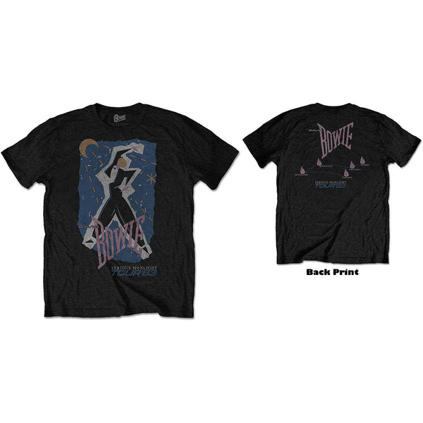 SALE David Bowie Unisex T-Shirt: 83' Tour (Back Print)