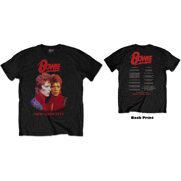 David Bowie | Official Band T-Shirt | New York City (Back Print)