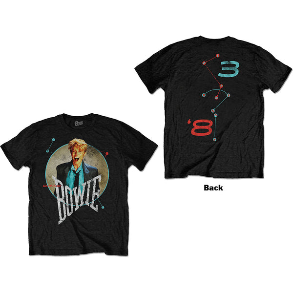 David Bowie | Official Band T-Shirt | Circle Scream (Back Print)