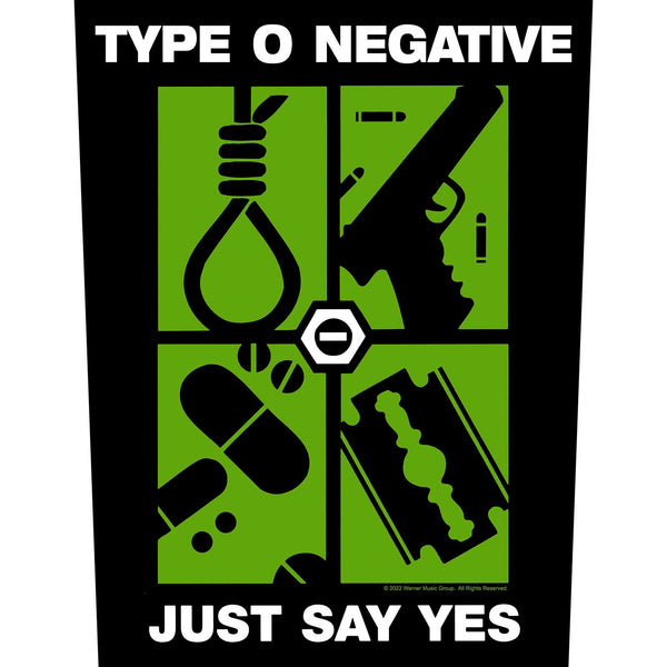 Type O Negative Back Patch: Just Say Yes