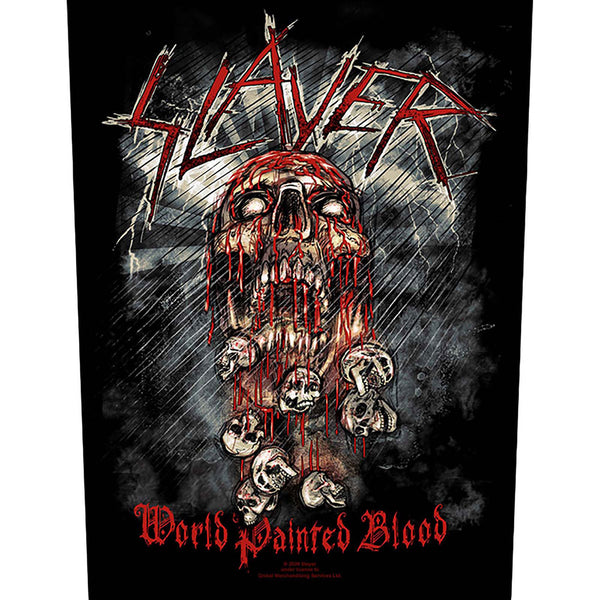 Slayer Back Patch: World Painted Blood