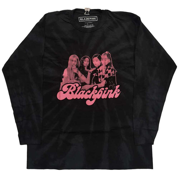 BlackPink Unisex Long Sleeved T-Shirt: Photo (Dip-Dye)