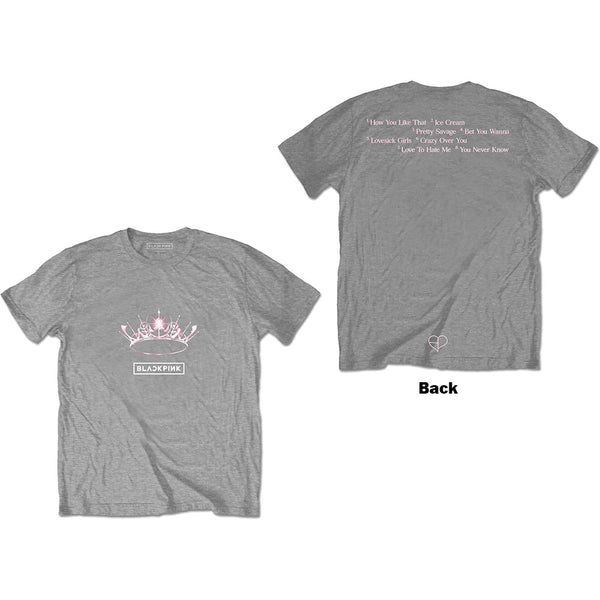BlackPink | Official Band T-Shirt | The Album - Crown (Back Print)