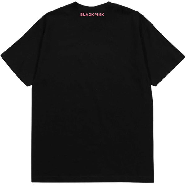 BlackPink | Official Band T-Shirt | Pink Venom Logo (Back Print)