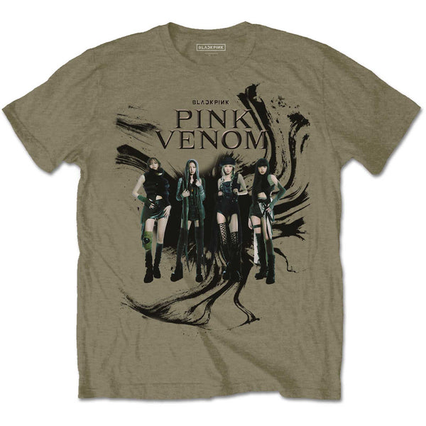 BlackPink | Official Band T-Shirt | Pink Venom Oil Stroke