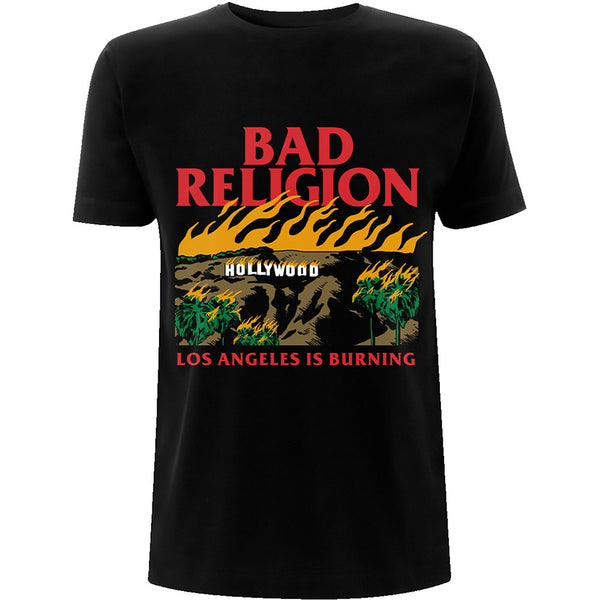 Bad Religion | Official Band T-Shirt | Burning Black