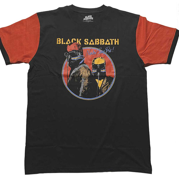 Black Sabbath Unisex Raglan Ringer T-Shirt: Never Say Die