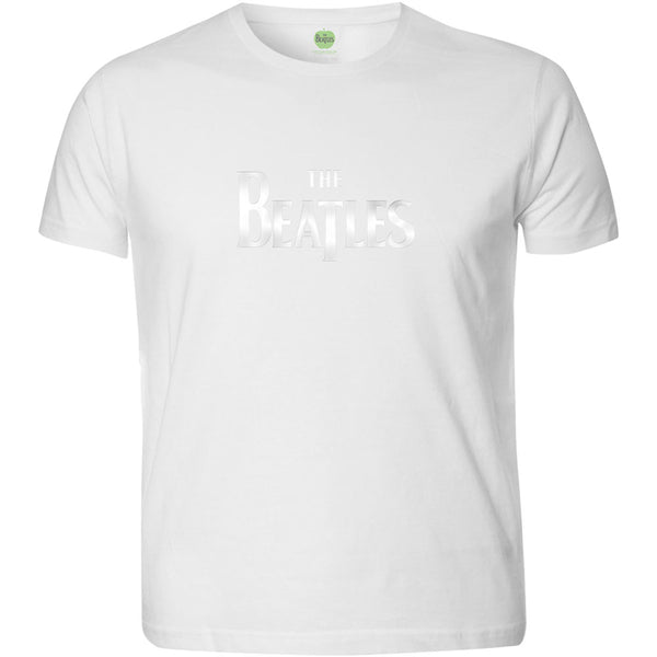 The Beatles Unisex Fashion T-Shirt: Drop T Logo with Hi-Build Application