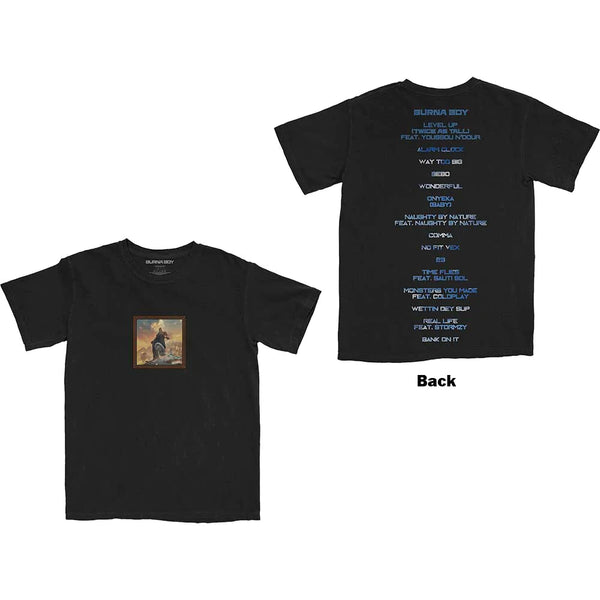 SALE Burna Boy Unisex T-Shirt: Album Tracks (Back Print)