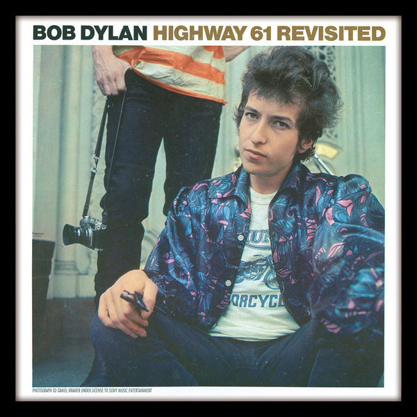 Bob Dylan Highway 61 Revisited Album Cover: 30.5 x 30.5cm Framed Print