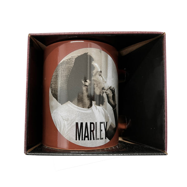Bob Marley Gift Set with boxed Coffee Mug, Socks, Keychain, Fridge Magnet, Woven Patch