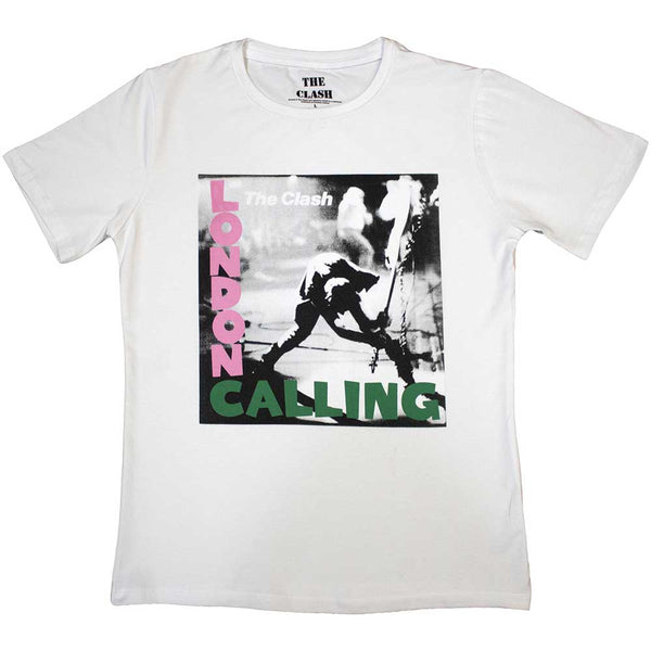 The Clash | Official Band Ladies T-Shirt | London Calling white