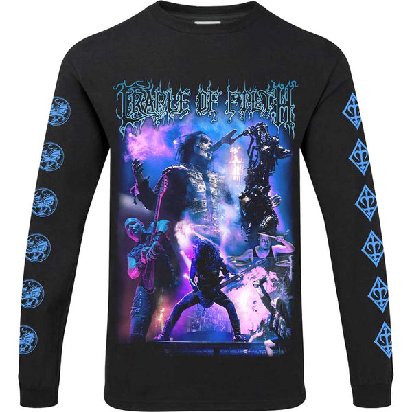 Cradle Of Filth Unisex Long Sleeve T-Shirt: Band Tour (Back Print)