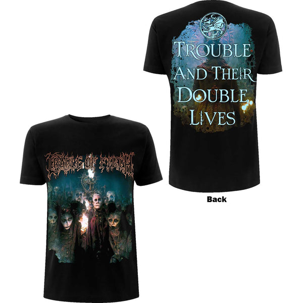 Cradle Of Filth | Official Band T-Shirt | Trouble & Their Double Lives (Back Print)