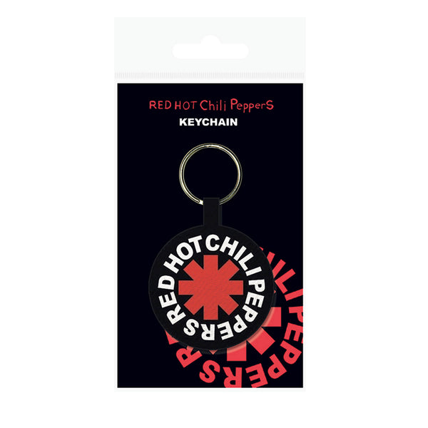 Red Hot Chili Peppers Gift Set with Draw-string bag, metal Keychain, 2 x Vinyl Sticker Pack and 2 x Woven Keychain