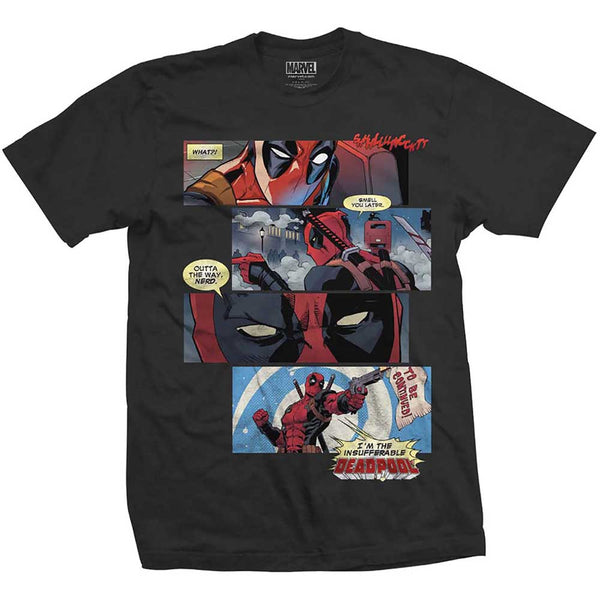 Marvel Comics | Official Band T-Shirt | T-Shirt: Deadpool Strips
