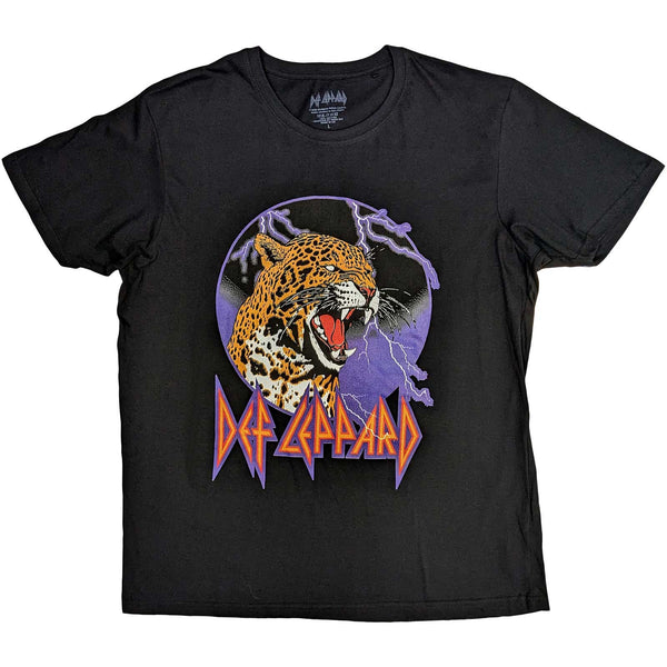 Def Leppard | Official Band T-Shirt | Lightning Leopard