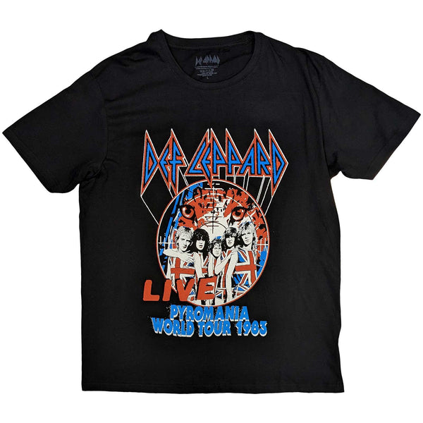 Def Leppard | Official Band T-Shirt| Pyro World Tour